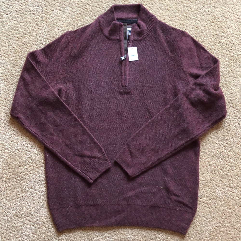 Men’s Half-Zip Wool Sweater